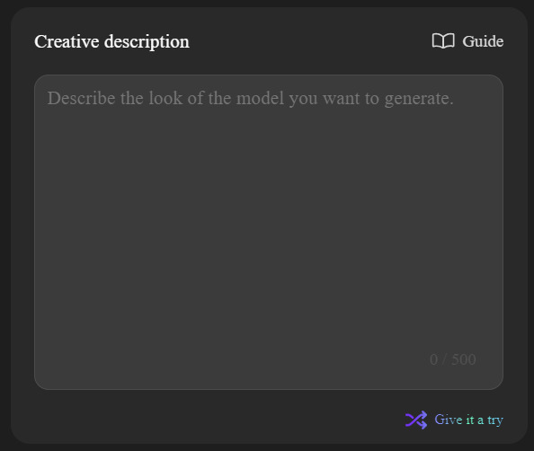 enter your vision in Neural4D