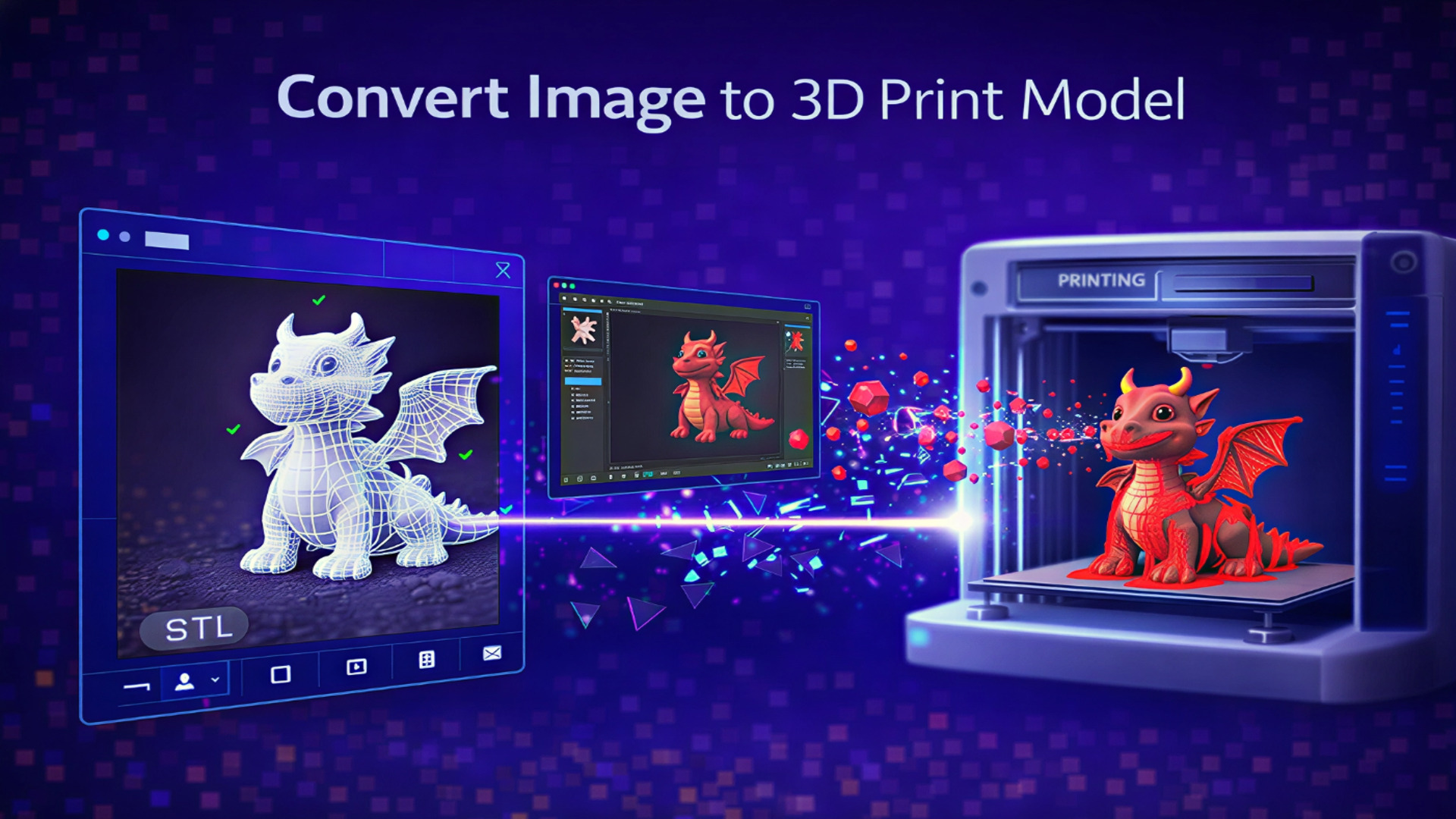 convert image to 3d print model