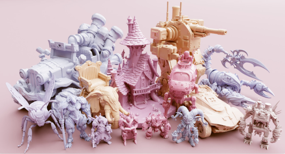 neural4d generated 3d models