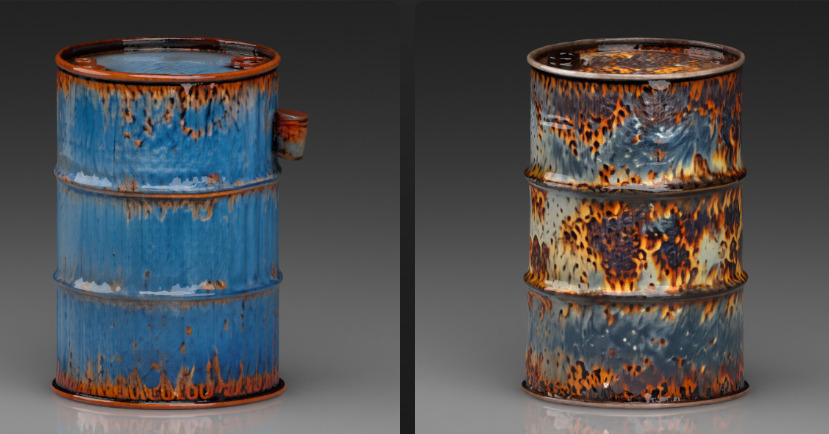 rusty oil barrel by neural4d