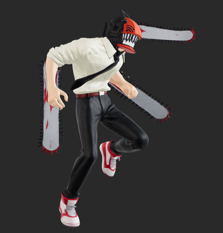 Print-ready Chainsaw Man 3D model STL