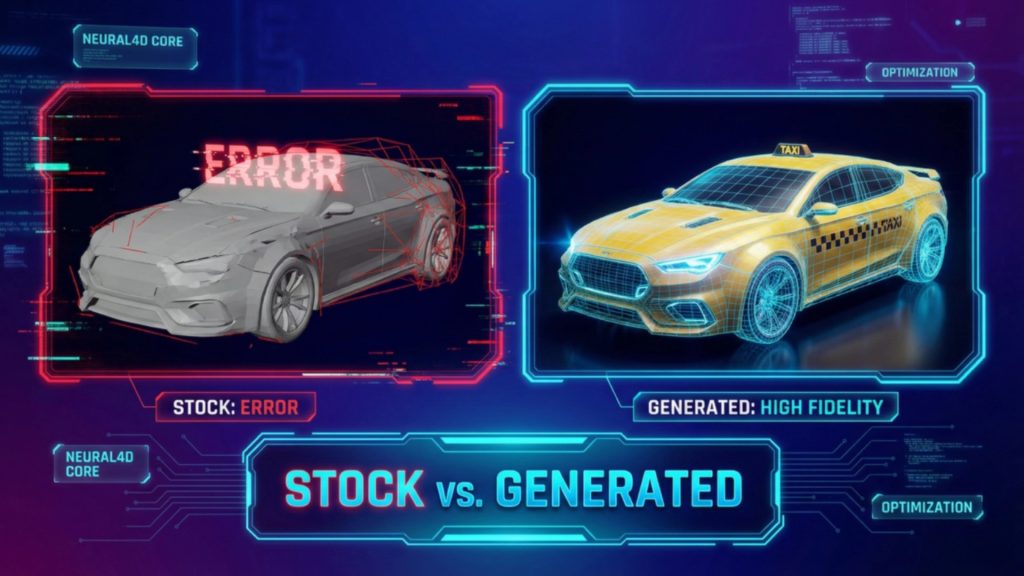 free 3d car model topology comparison