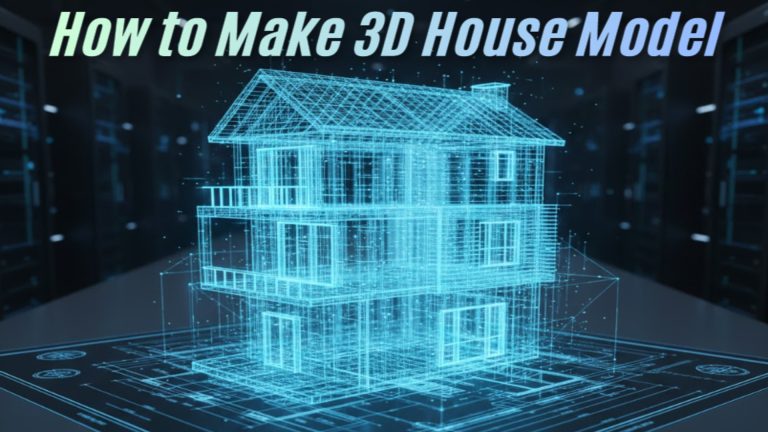 How to make 3D house model fast