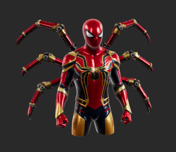 first generated Spider Man 3D model