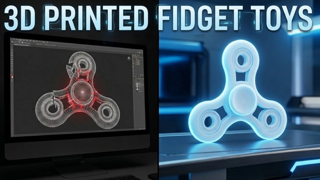 Workflow comparison of 3D printed fidget toys