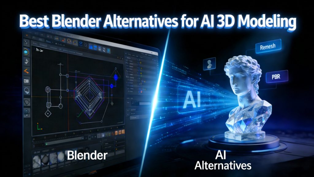 Best Blender Alternatives for AI 3D Modeling