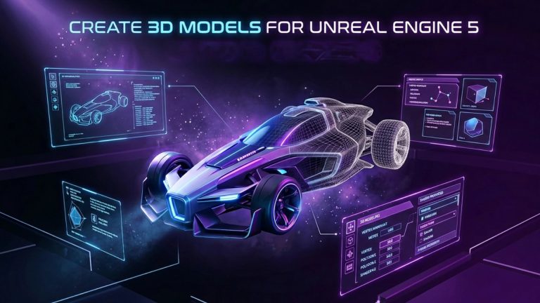 Create 3D models for Unreal Engine 5 with Neural4D workflow