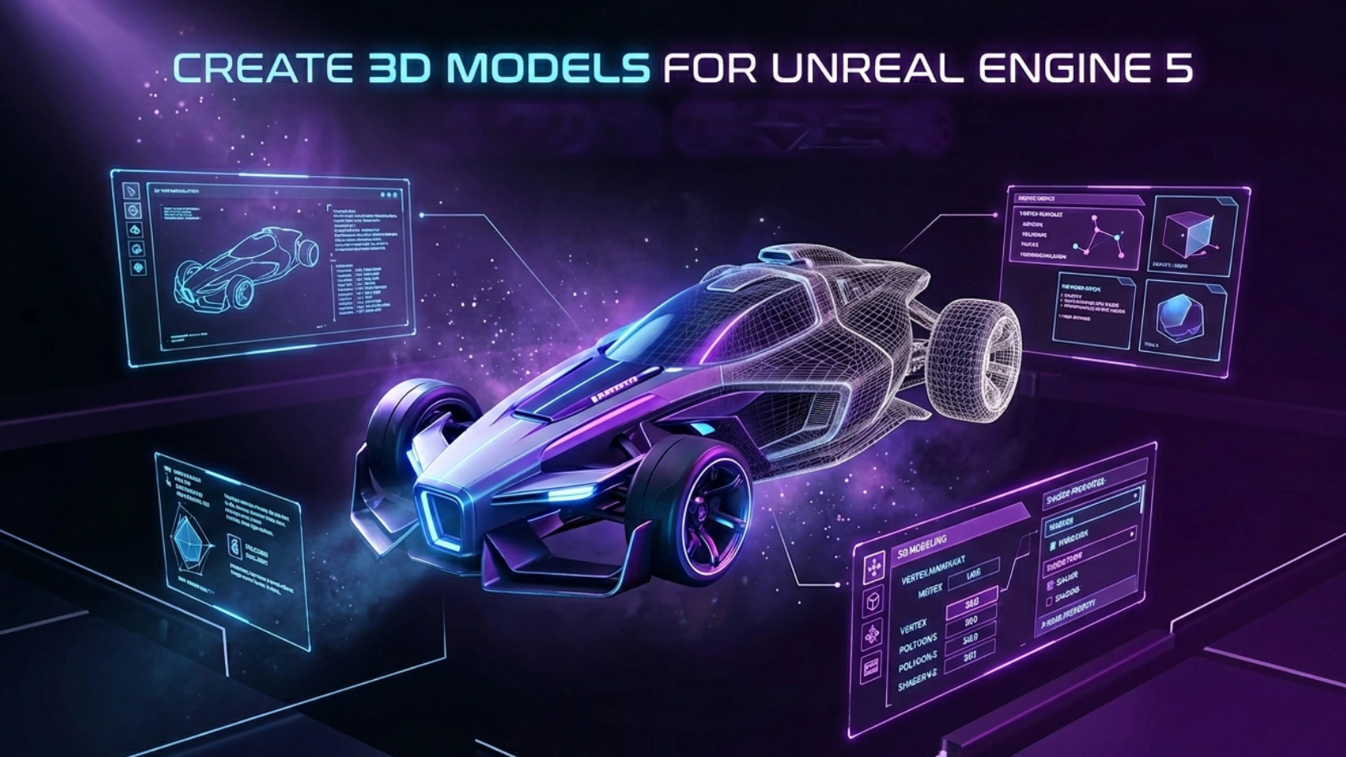 Create 3D models for Unreal Engine 5 with Neural4D workflow