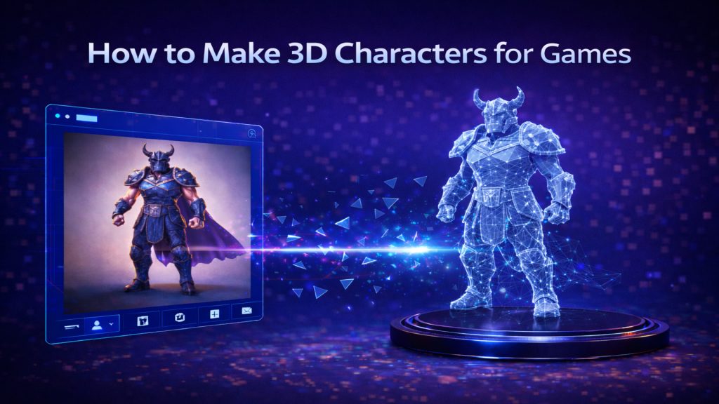 how to make 3D characters for games