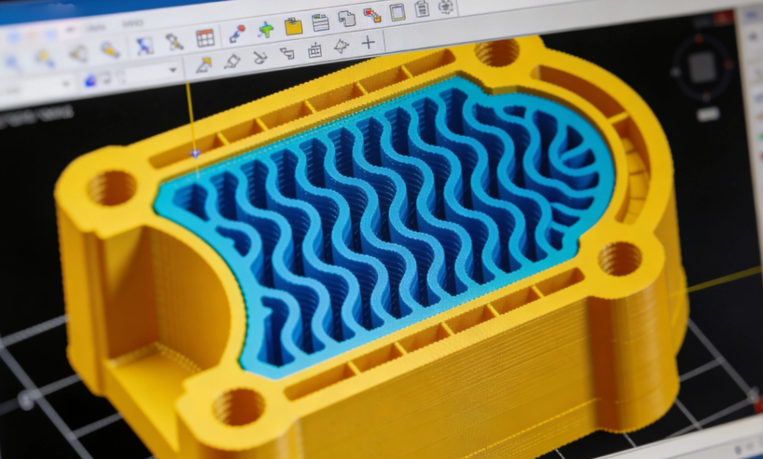 Optimal slicer settings in software showing wall loops and infill density for mechanical 3D prints