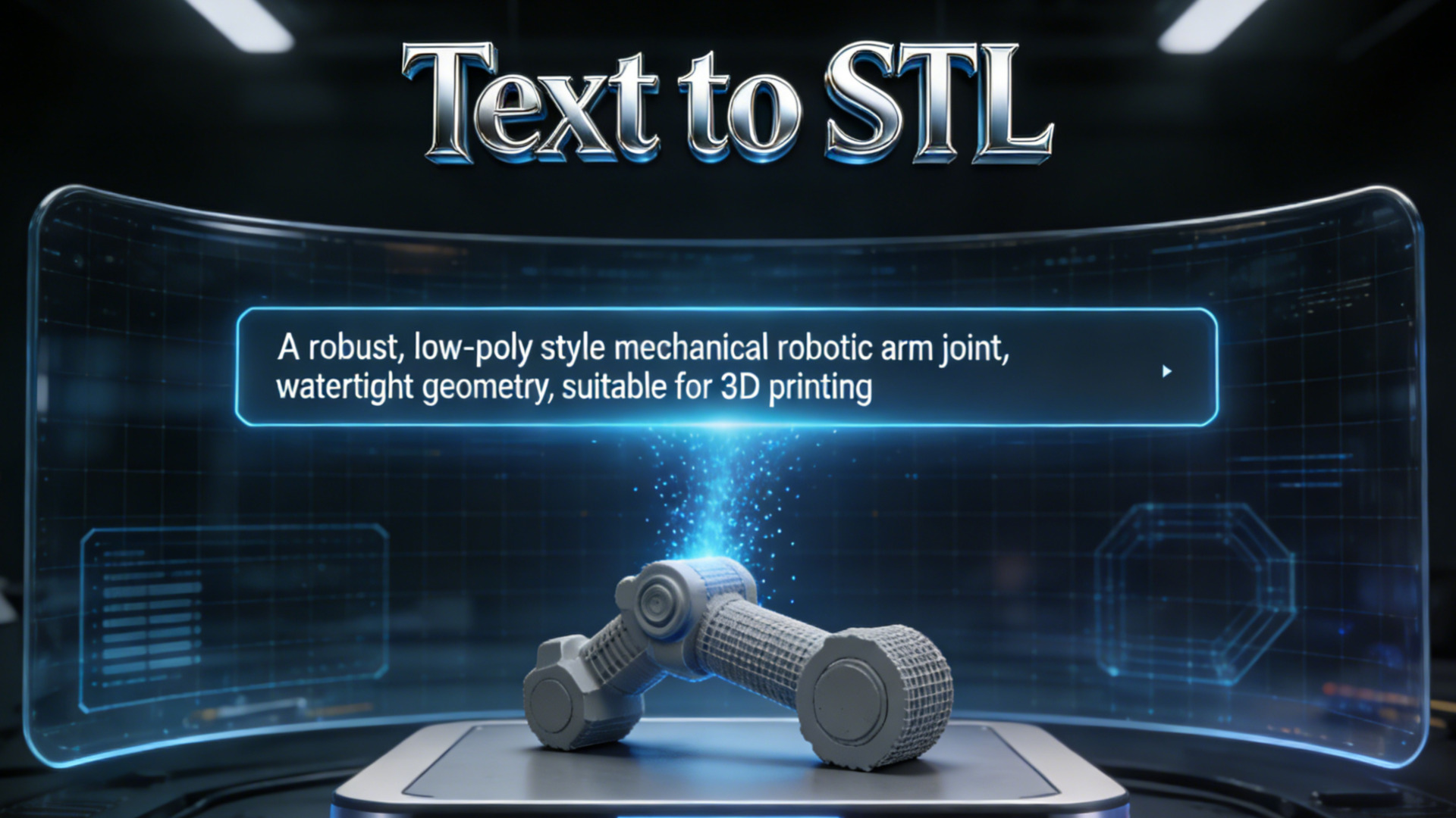 Text to STL generation
