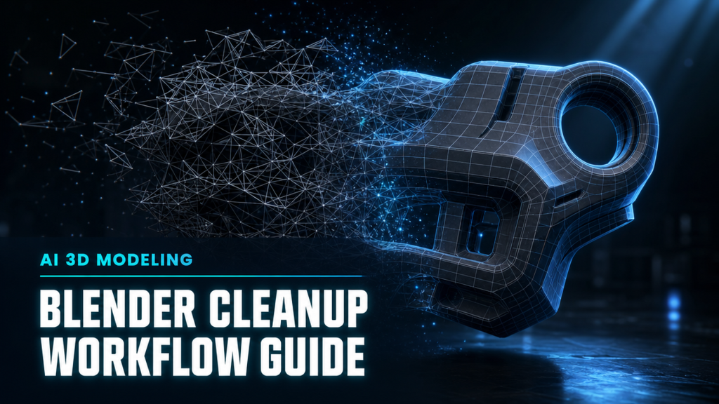 AI 3D Model Blender Cleanup: Complete Mesh Fix Guide 2026