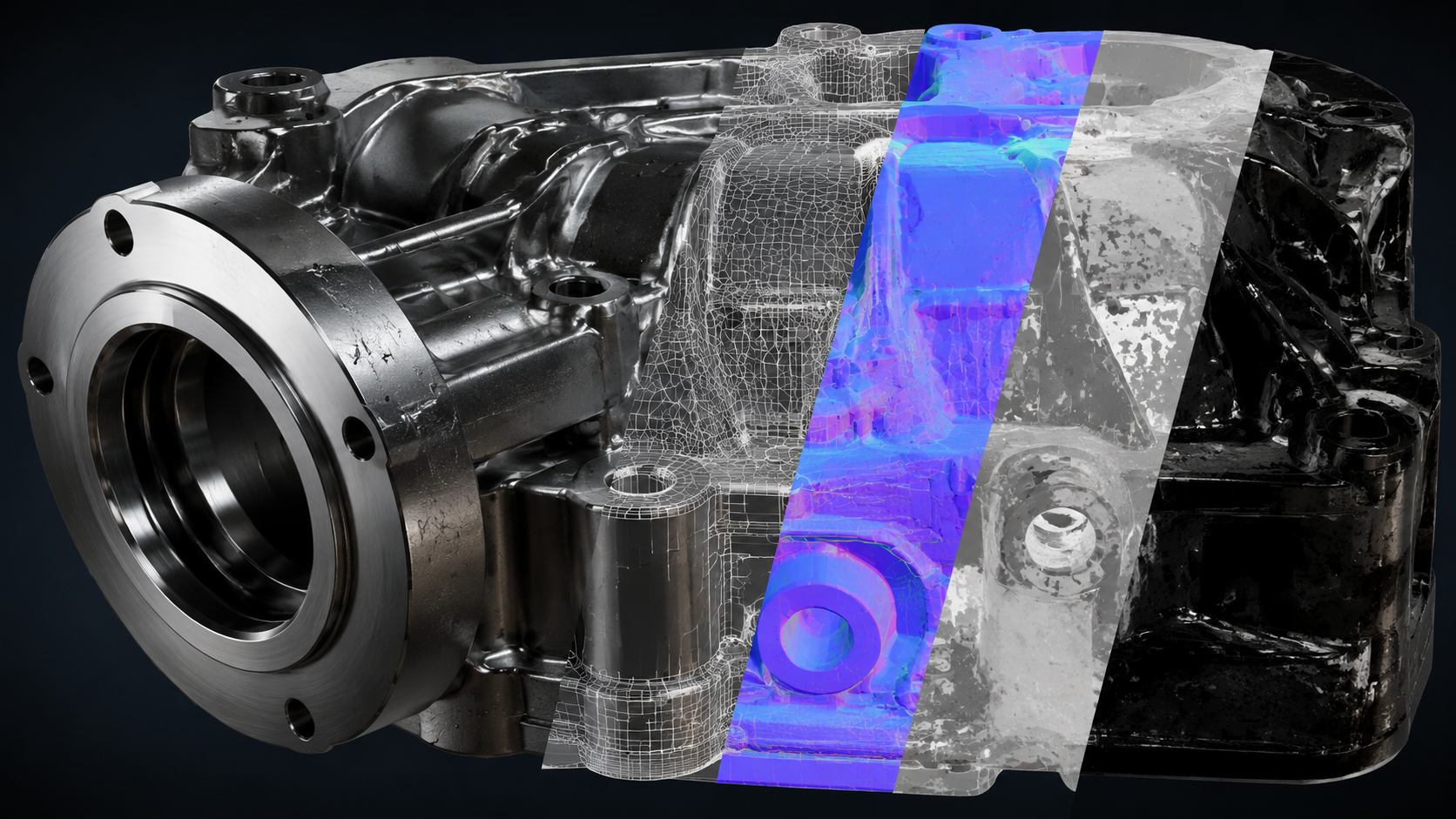 Neural4D Direct3D-S2 generating watertight mesh with PBR maps for industrial prototyping