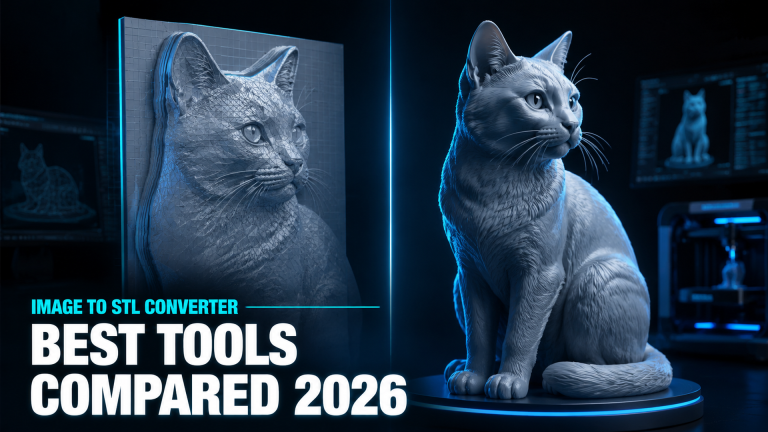 Best image to STL converter tools comparison — 2.5D heightmap vs Neural4D true volumetric watertight STL output