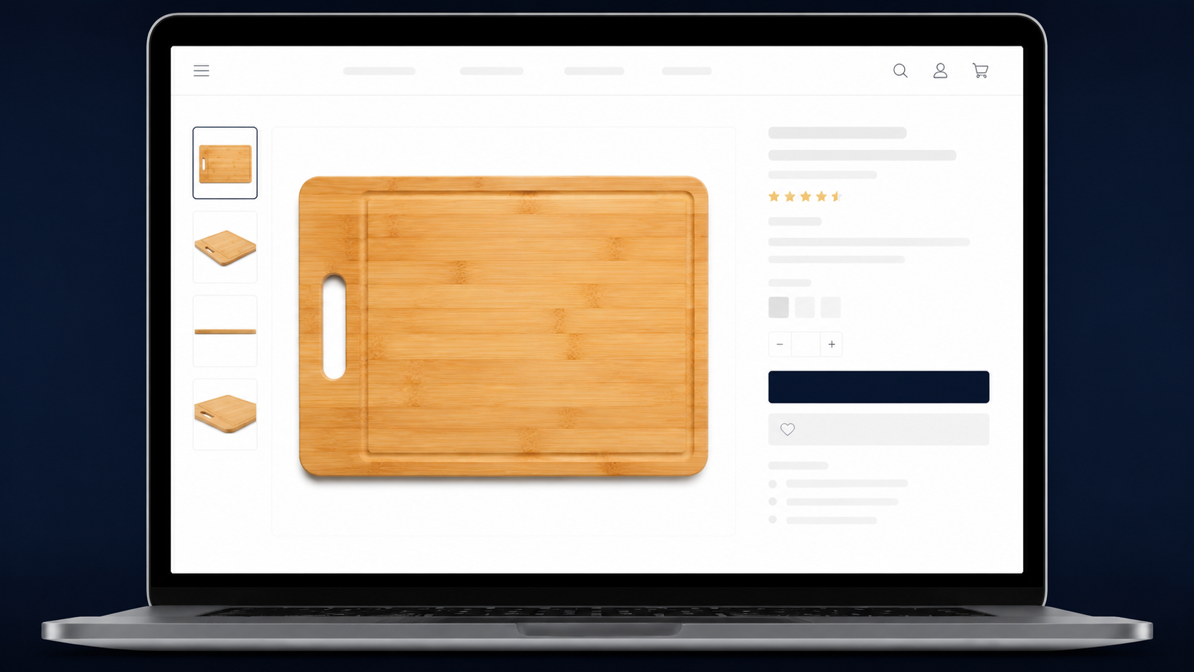 AI-generated product image displayed on an Amazon product listing page with correct white background and no text overlay