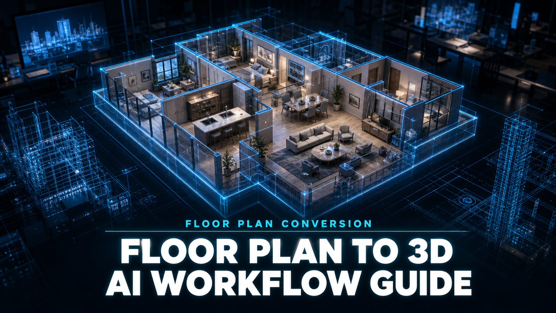 Floor plan to 3D AI workflow guide - Neural4D architectural visualization