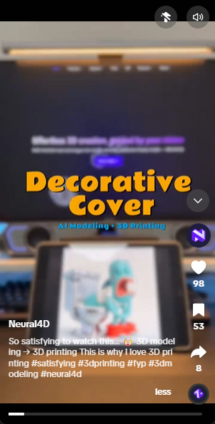 Neural4D Text to Video results view showing a completed AI-generated video ready for download and publishing