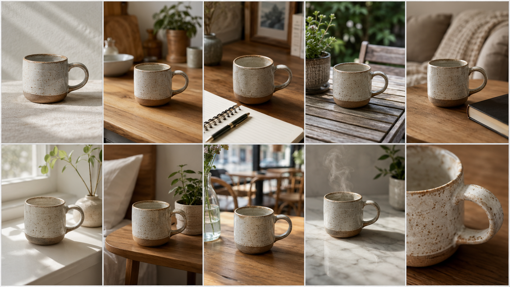 Etsy listing image grid showing one real product photo in slot 1 and nine 3D model variant images filling slots 2 to 10
