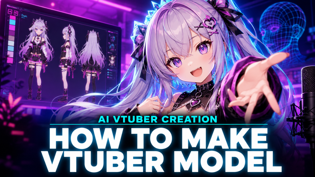 How to make VTuber model with AI - 3D anime avatar generation workflow