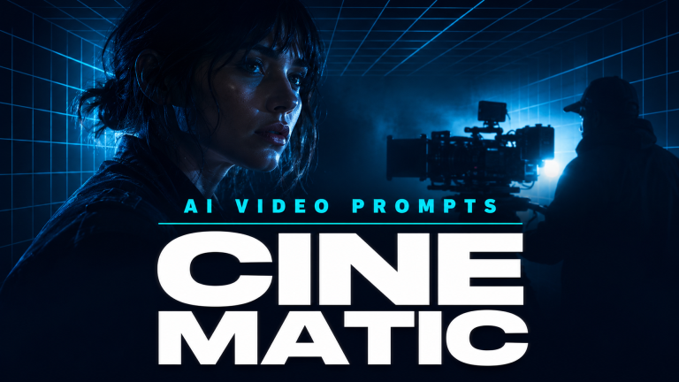 Cinematic AI video prompts guide hero image