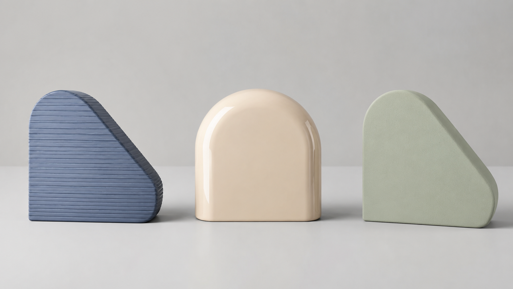 Comparison of FDM vs SLA vs SLS 3D printed parts showing surface finish differences from rough layer lines to smooth resin to matte nylon
