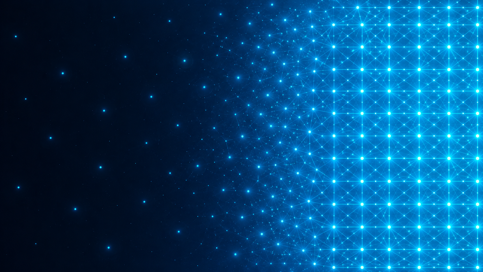 Visual metaphor showing sparse scattered data points on one side versus a dense structured grid on the other representing dataset scarcity