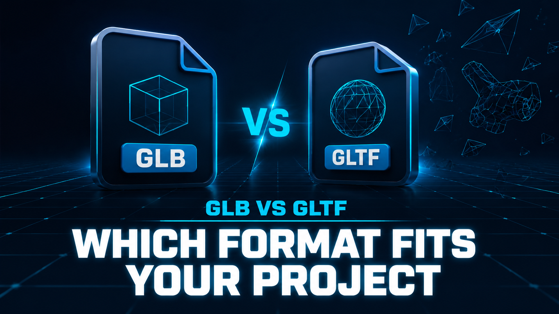 GLB vs glTF comparison: which 3D file format should you use for web, games, and AR