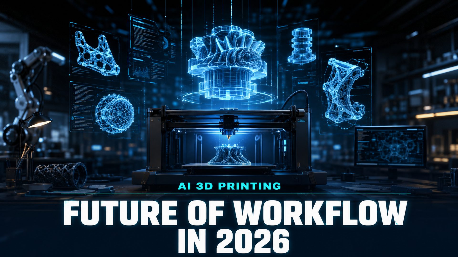 AI 3D Printing workflow trends 2026 - future of 3D printing with AI tools