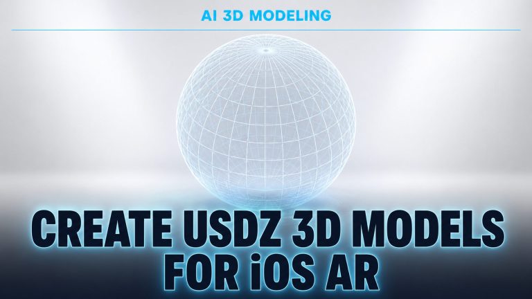Create USDZ 3D Models for iOS AR - AI 3D modeling tutorial featuring Neural4D workflow