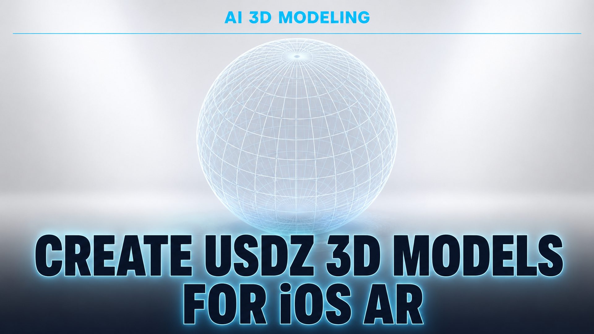 Create USDZ 3D Models for iOS AR - AI 3D modeling tutorial featuring Neural4D workflow