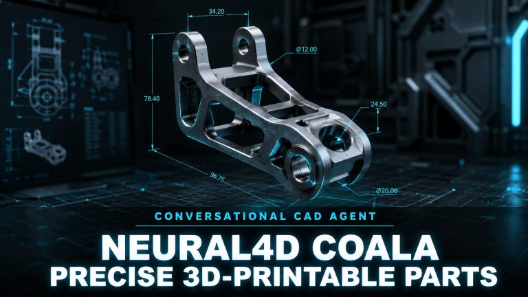 Neural4D Coala, a conversational CAD agent that turns plain descriptions into precise 3D printable parts