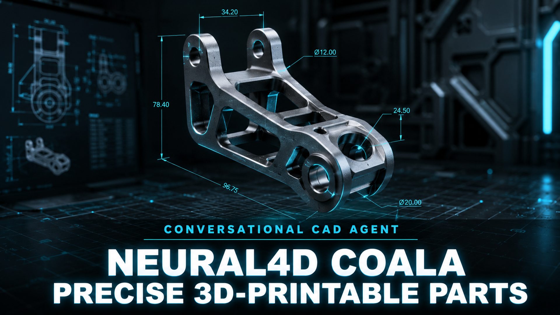 Neural4D Coala, a conversational CAD agent that turns plain descriptions into precise 3D printable parts