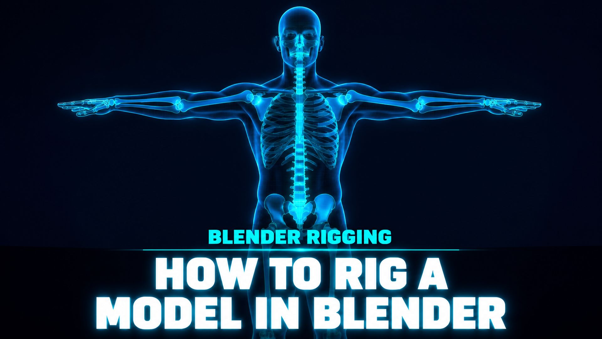How to Rig a Model in Blender step by step tutorial with armature and weight painting