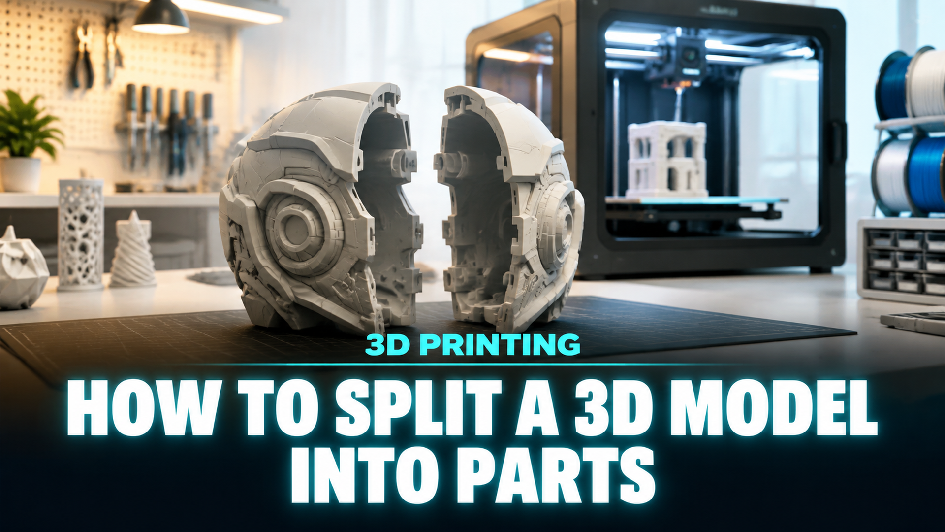 How to split a 3D model into parts for 3D printing