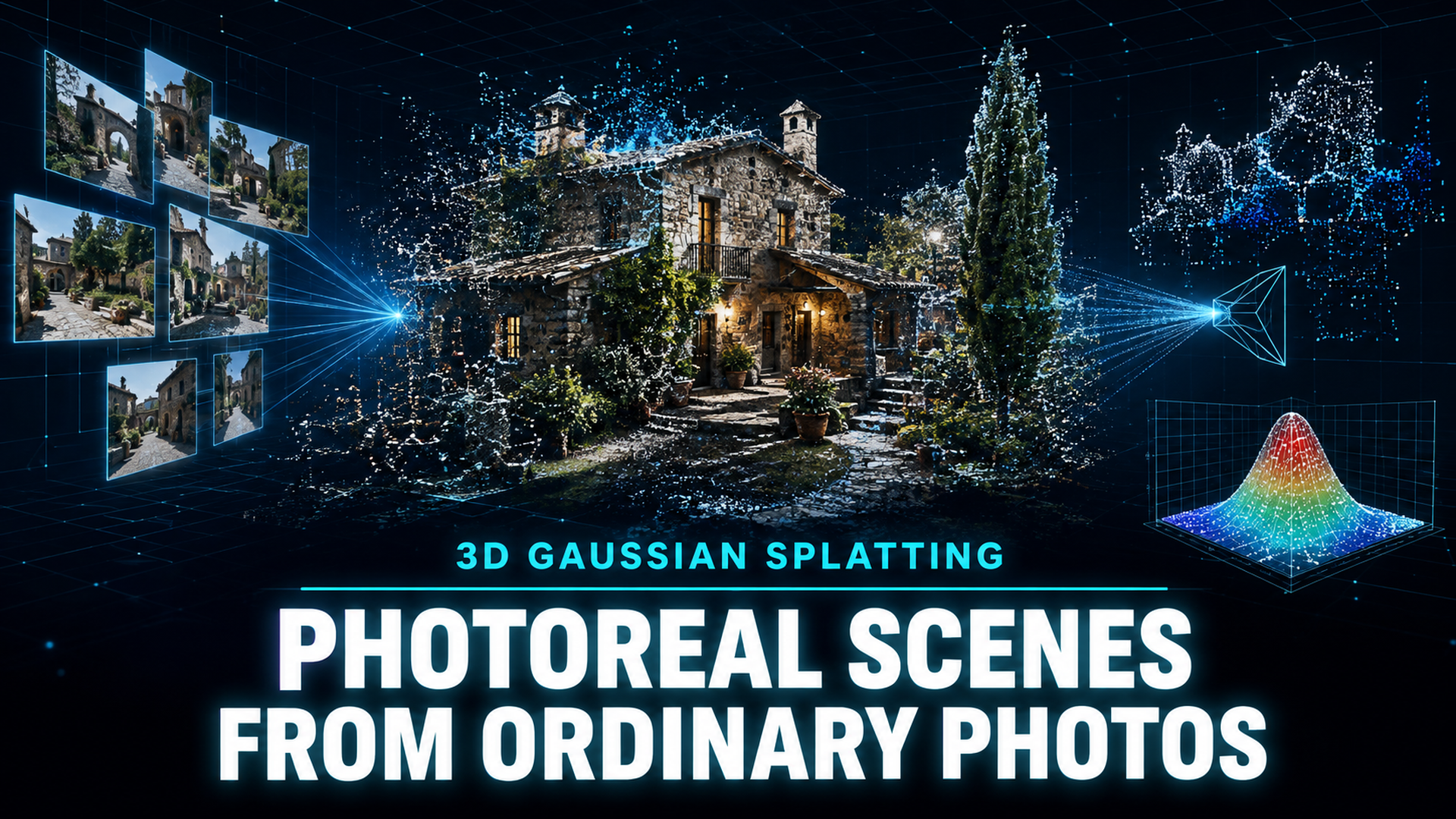 What is Gaussian Splatting hero: 3D Gaussian Splatting photoreal scenes from ordinary photos